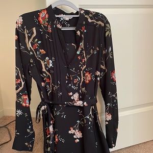 Nanette flower black dress